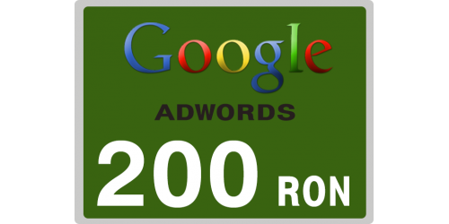 Campanie Publicitara Google AdWords Cadou Voucher 200 lei pentru Magazin Online WebSite Ecommerce
